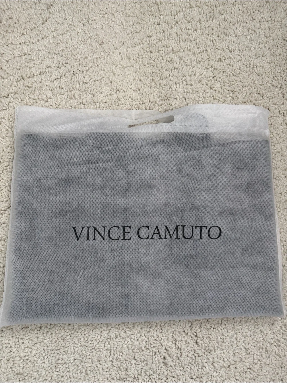Black Tote Bag with Gray Center Stripe